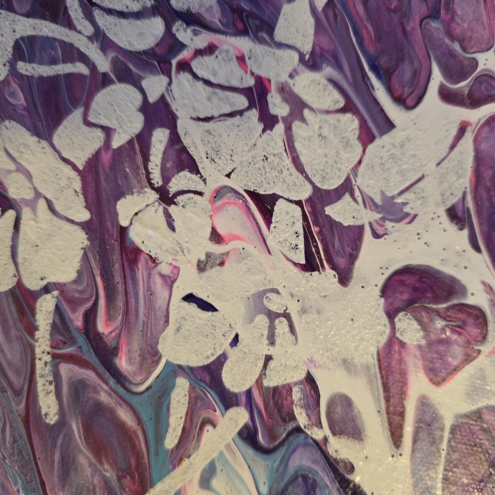 HANDCRAFTED Abstract Heart Painting HANDMADE HANDPAINTED Home Wall Art Decor - Picture 12 of 17